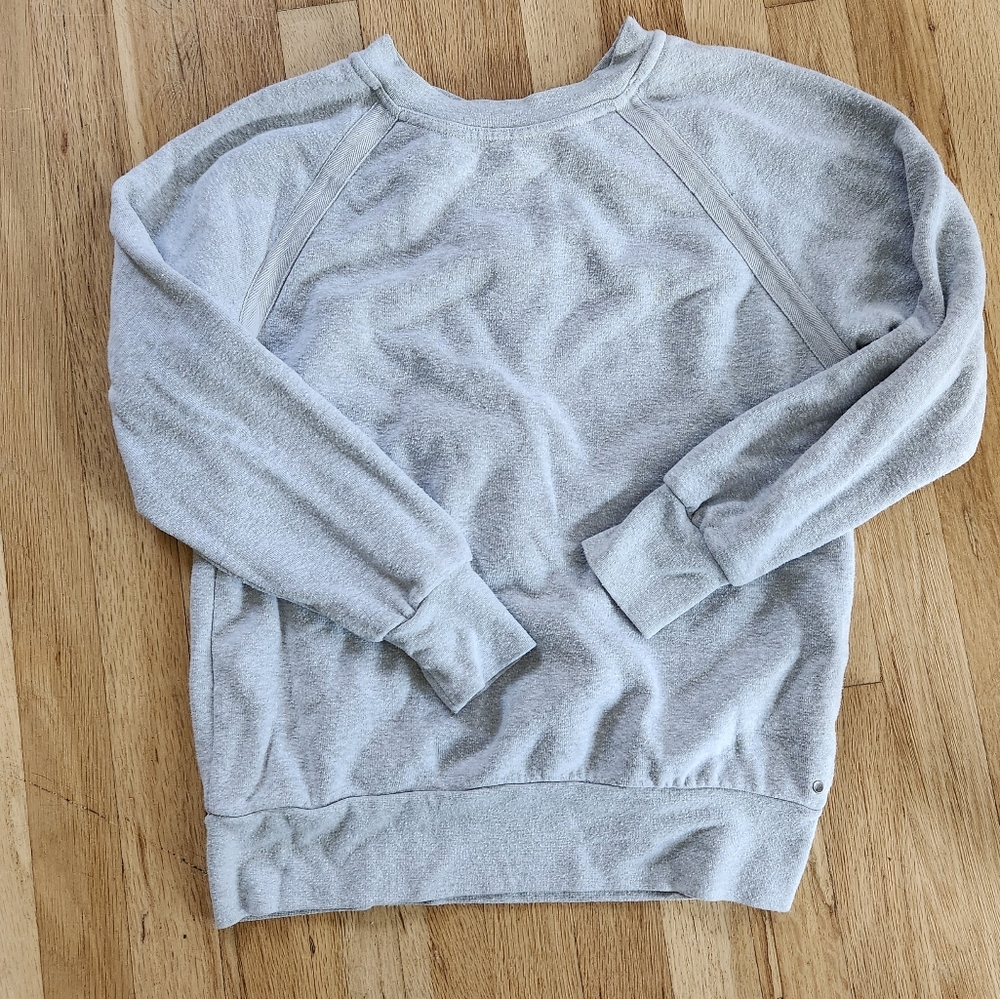 Prana Cozy Up Crewneck Sweatshirt - Light Heather Gray XS